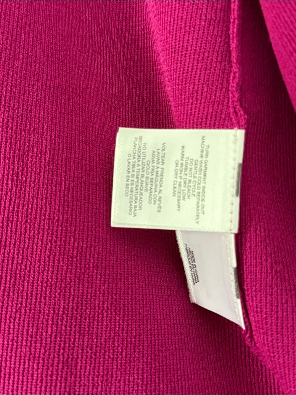 Anne Klein Fuchsia Open-Front Cardigan - Picture 3 of 3